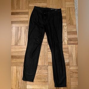 Blank NYC black suede skinny jeans